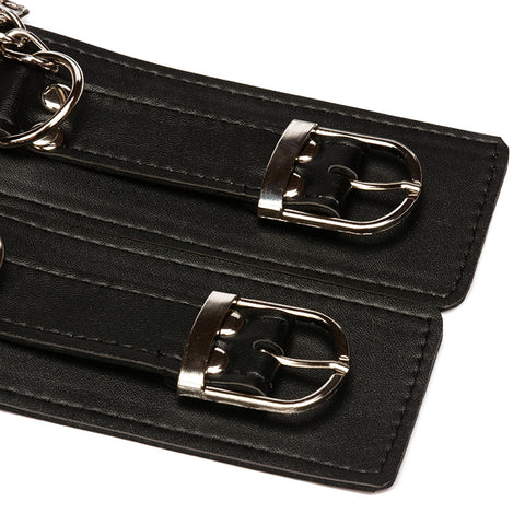 BDSM Handcuffs & Arm Cuffs & Collar Bondage Kit - Black BDSM Handcuffs & Arm Cuffs & Collar Bondage Kit - Black