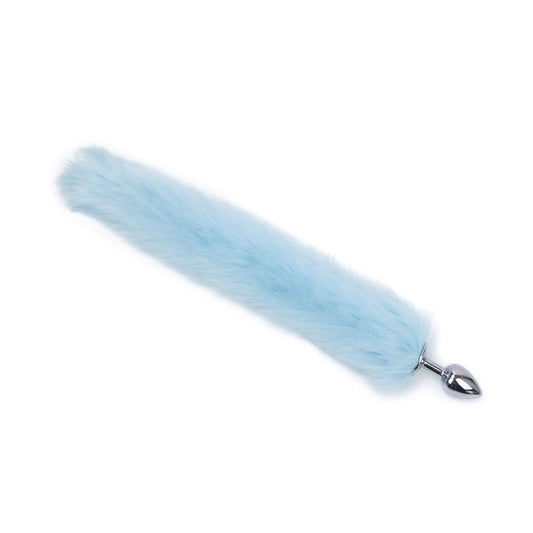 RY Stainless Steel Fox Tail Anal Plug - Sky-Themed Cosplay Butt Plug