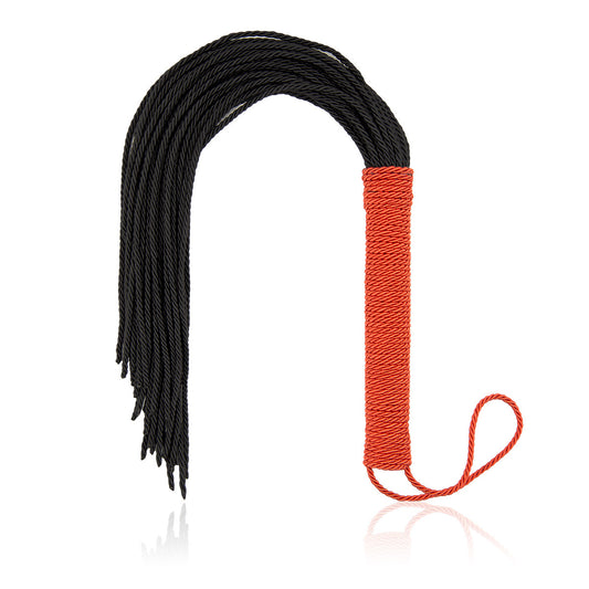50cm Faux Leather Tassels Bondage Flogger - Red/Black