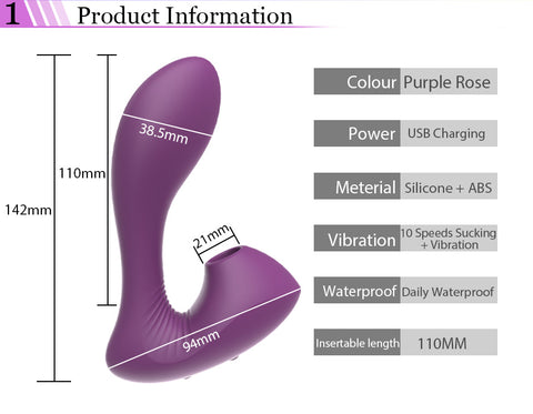 JRL Air Wave Clitoris Suction & G-Spot Vibrator JRL Air Wave Clitoris Suction & G-Spot Vibrator