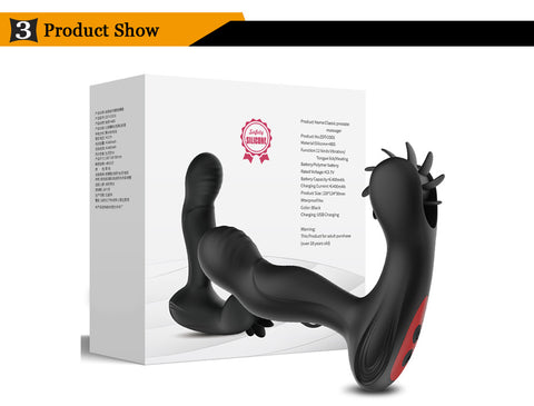 JRL Remote Control Auto Heating & Rotating Prostate Massager JRL Remote Control Auto Heating & Rotating Prostate Massager