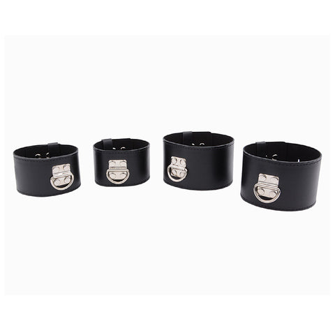 BDSM Spreader Bar Handcuffs & Ankle Cuffs Restraint Bondage Kit - Black BDSM Spreader Bar Handcuffs & Ankle Cuffs Restraint Bondage Kit - Black