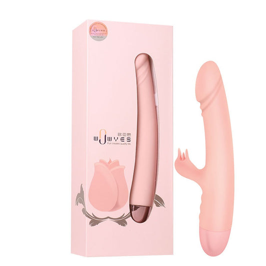WOWYES V6 Swan Rotating Rabbit Vibrator Dildo