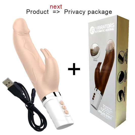 JRL Realistic Dildo Rabbit Vibrator / Auto Heating & Thrusting