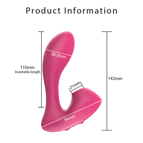 JRL Air Wave Clitoris Suction & G-Spot Vibrator