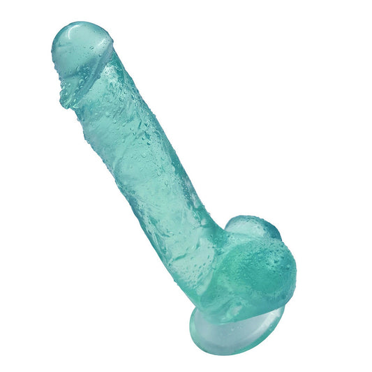 MD Stallion 23cm Heavy Crystal Realistic Dildo - Green