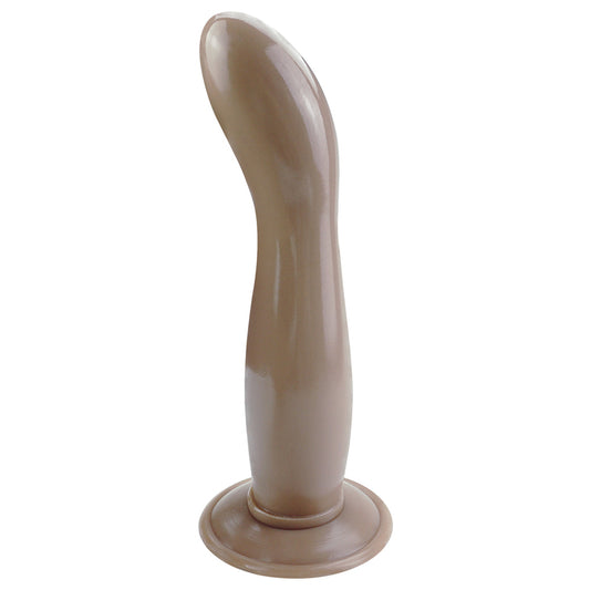 MD 9.45" Crystal  Dildo & Anal Plug - Brown