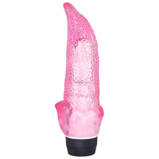 MD 7.08'' Realistic Tongue Dildo Vibrator - Pink