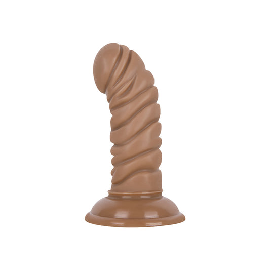MD 5.9" Thread Dildo Anal Plug - Brown