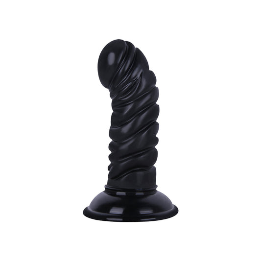 MD 5.9" Thread Dildo Anal Plug - Black