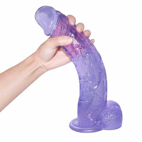 MD Huge Devil 31cm Realistic Crystal Dildo - Blue MD Huge Devil 31cm Realistic Crystal Dildo - Blue