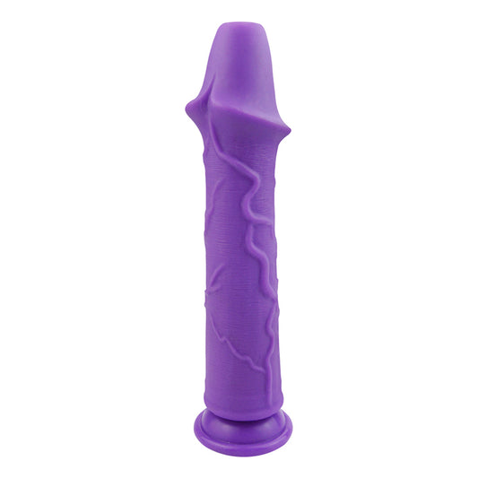 MD Phenix 24.5cm Silicone Dildo & Butt Plug - Purple