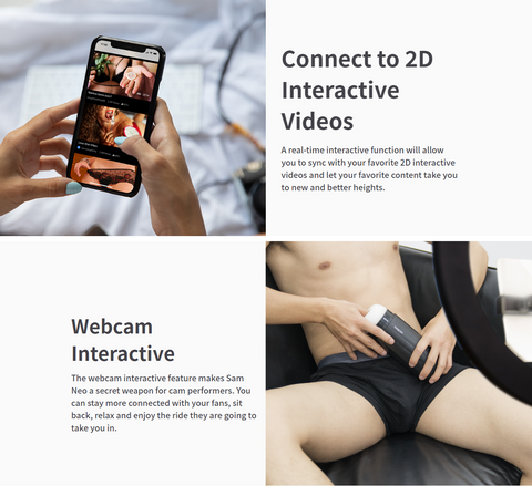 SVAKOM Sam Neo APP Remote Control Interactive Suction Vibrating Male Masturbator - White SVAKOM Sam Neo APP Remote Control Interactive Suction Vibrating Male Masturbator - White