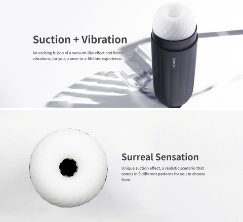 SVAKOM Sam Neo APP Remote Control Interactive Suction Vibrating Male Masturbator - White SVAKOM Sam Neo APP Remote Control Interactive Suction Vibrating Male Masturbator - White