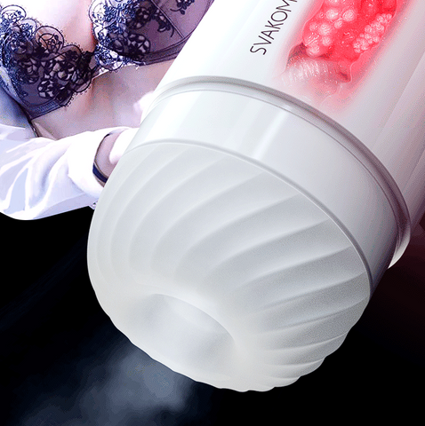 SVAKOM Sam Neo APP Remote Control Interactive Suction Vibrating Male Masturbator - White SVAKOM Sam Neo APP Remote Control Interactive Suction Vibrating Male Masturbator - White