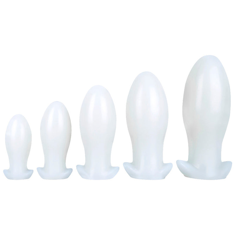 MD Giant Silicone Anal Plug - White Butt Plug in 5 Sizes (S to XXL) sexyplay.com.au MD Giant Silicone Anal Plug - White Butt Plug in 5 Sizes (S to XXL) sexyplay.com.au