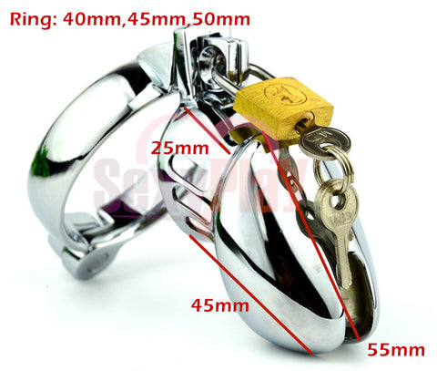 LHD CB6000 Metal Male Chastity Cage Kit Penis Cage Cock Cage / 2 Size *3 Rings LHD CB6000 Metal Male Chastity Cage Kit Penis Cage Cock Cage / 2 Size *3 Rings