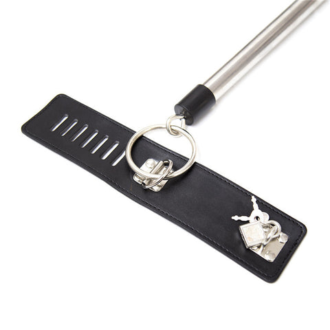 BDSM Spreader Bar Restraint Set - Neck T-Collar with Wrist & Handcuffs BDSM Spreader Bar Restraint Set - Neck T-Collar with Wrist & Handcuffs
