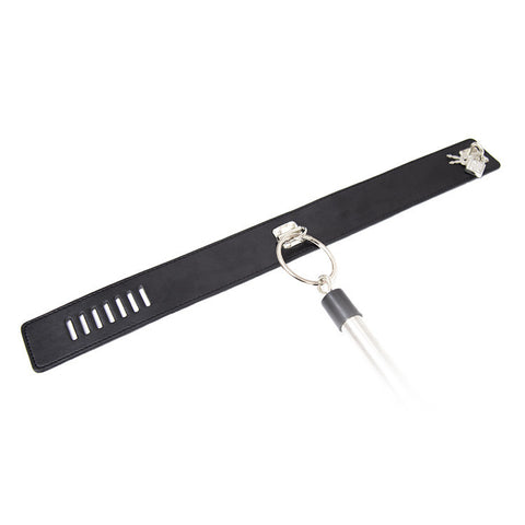 BDSM Spreader Bar Restraint Set - Neck T-Collar with Wrist & Handcuffs BDSM Spreader Bar Restraint Set - Neck T-Collar with Wrist & Handcuffs