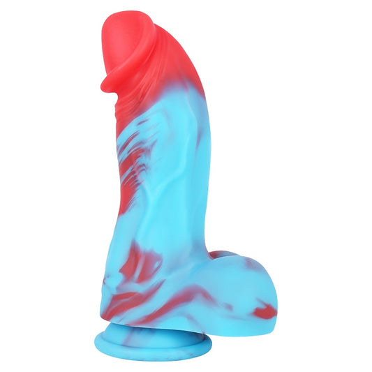 MD Gorilla 8.66 inch Bad Dragon Dildo - Silicone Red/Blue