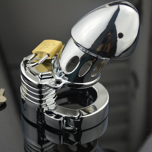 LHD Steel Cock Penis Cage Male Chastity Kit Adjustable BDSM