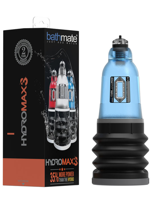 Bathmate Hydromax 3 Penis Pump Extender Hydro Pump Water Enlarger - Blue