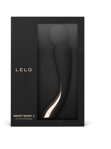 LELO Smart Wand 2 Medium Black Personal Wand Massager LELO Smart Wand 2 Medium Black Personal Wand Massager