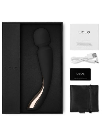 LELO Smart Wand 2 Medium Black Personal Wand Massager LELO Smart Wand 2 Medium Black Personal Wand Massager
