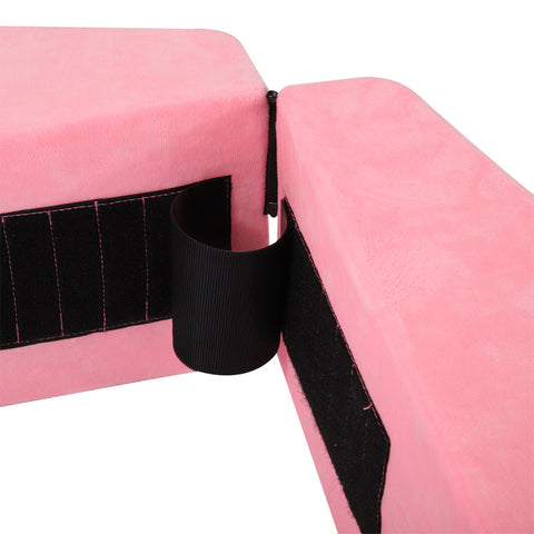 Trapezoid Deformable Sex Pillow Position Enhancer Cushion Kit - Pink