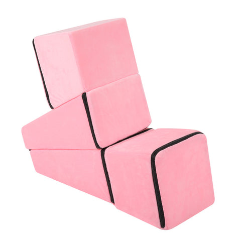 Trapezoid Deformable Sex Pillow Position Enhancer Cushion Kit - Pink Trapezoid Deformable Sex Pillow Position Enhancer Cushion Kit - Pink