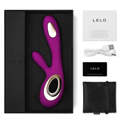 LELO Soraya Wave Deep Rose Rabbit Vibrator LELO Soraya Wave Deep Rose Rabbit Vibrator
