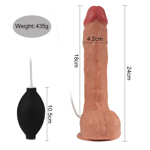 MD 24cm XL Squirting Realistic Dildo - Lifelike, Extra-Large Pleasure Toy MD 24cm XL Squirting Realistic Dildo - Lifelike, Extra-Large Pleasure Toy