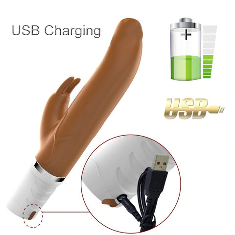JRL Realistic Dildo Rabbit Vibrator / Auto Heating & Thrusting JRL Realistic Dildo Rabbit Vibrator / Auto Heating & Thrusting