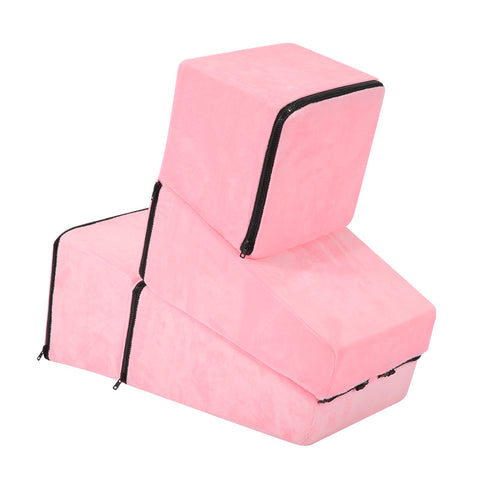 Trapezoid Deformable Sex Pillow Position Enhancer Cushion Kit - Pink Trapezoid Deformable Sex Pillow Position Enhancer Cushion Kit - Pink