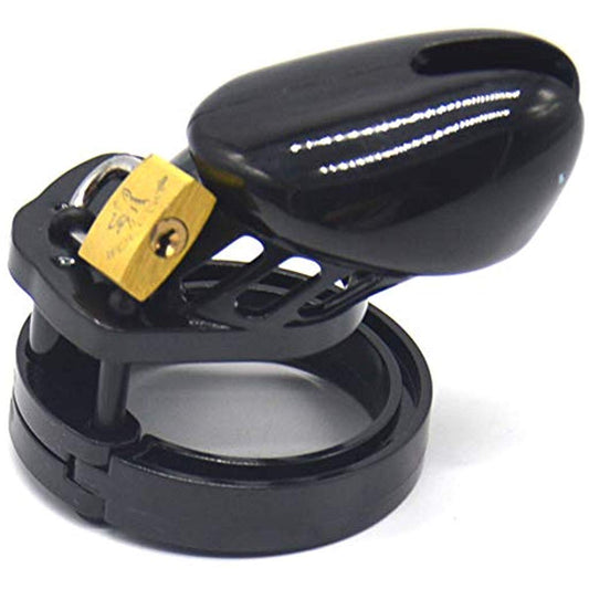 IMPRISON BIRD ABS Male Chastity Cage Penis Cage Kit 5 Rings Set / 5 Colors * 2 Size