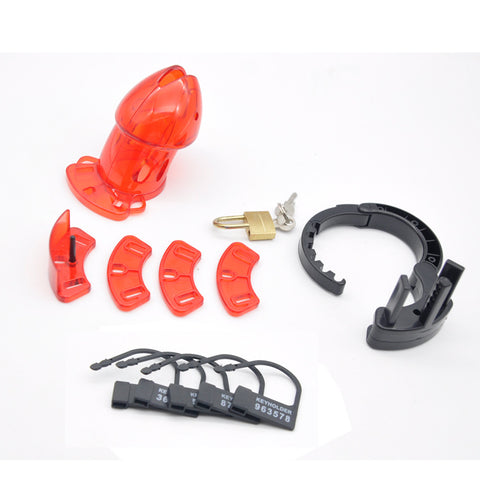 IMPRISON BIRD Delxue ABS Male Chastity Kit Cage Penis Cage Adjustable / 3 Colors IMPRISON BIRD Delxue ABS Male Chastity Kit Cage Penis Cage Adjustable / 3 Colors