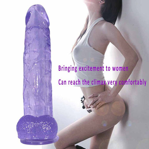 MD Huge Devil 31cm Realistic Crystal Dildo - Blue MD Huge Devil 31cm Realistic Crystal Dildo - Blue