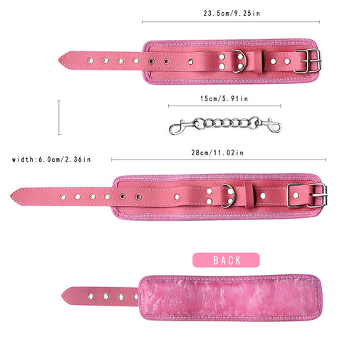 BDSM 14-Piece Restraint Bondage Kit - Pink Fetish Play Set BDSM 14-Piece Restraint Bondage Kit - Pink Fetish Play Set