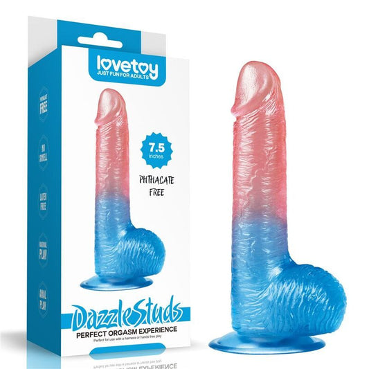 Lovetoy 7.5'' Dazzle Stud Jelly Realistic Dildo