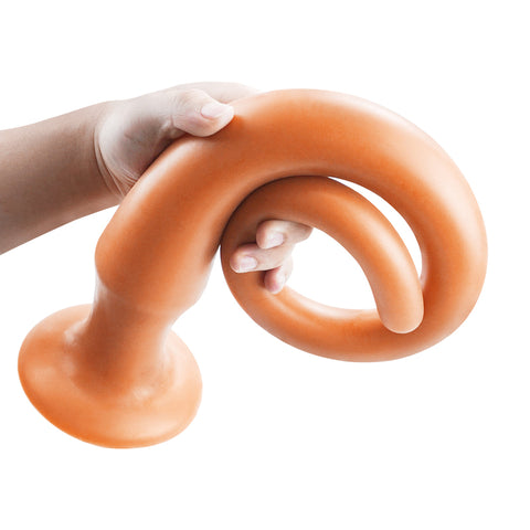 MD Dragon Whip Extremely Long Anal Snake Anal Plug - Silicone Colon Snake - Gold / 4 Size 30cm-60cm MD Dragon Whip Extremely Long Anal Snake Anal Plug - Silicone Colon Snake - Gold / 4 Size 30cm-60cm