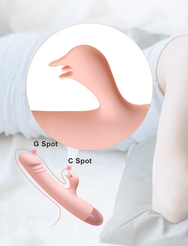 WOWYES V6 Swan Rotating Rabbit Vibrator Dildo WOWYES V6 Swan Rotating Rabbit Vibrator Dildo