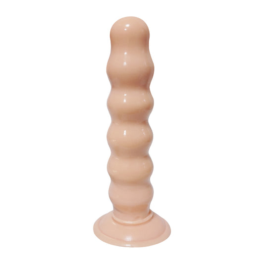 MD Super Beaded 9.05" Anal Beads Butt Plug - Flesh