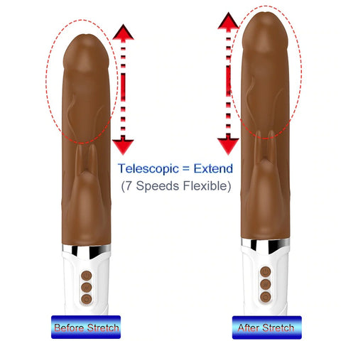 JRL Realistic Dildo Rabbit Vibrator / Auto Heating & Thrusting JRL Realistic Dildo Rabbit Vibrator / Auto Heating & Thrusting