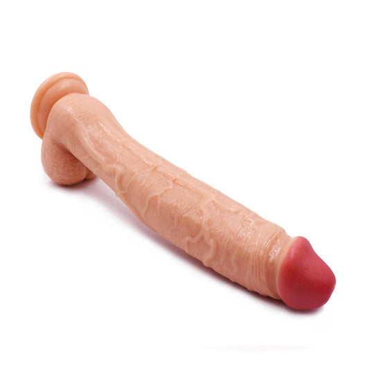 MD Titan 31cm Realistic Strap on Dildo - Flesh