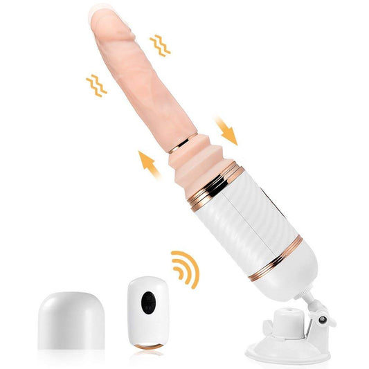 DIBE CYCLONE FIRE Remote Control Sex Machine Realistic Dildo Auto Thrusting & Heating