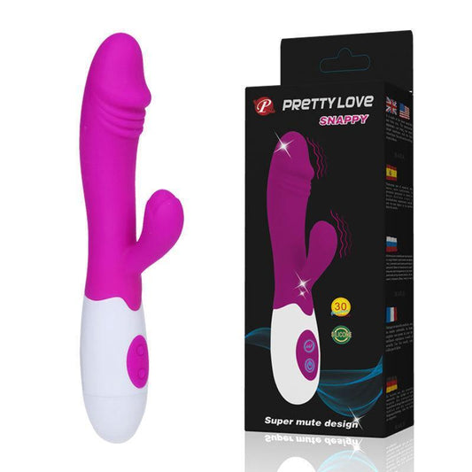 PRETTY LOVE Snappy Rabbit Vibrator - Realistic Dildo with Clitoral Stimulator
