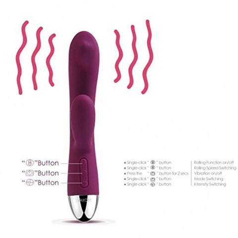 SVAKOM Trysta Rolling G-Spot Rabbit Vibrator - Rose SVAKOM Trysta Rolling G-Spot Rabbit Vibrator - Rose