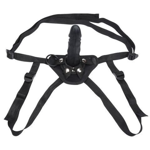 Faux Leather Lesbian Strap on Harness with Realistic Dildo Faux Leather Lesbian Strap on Harness with Realistic Dildo