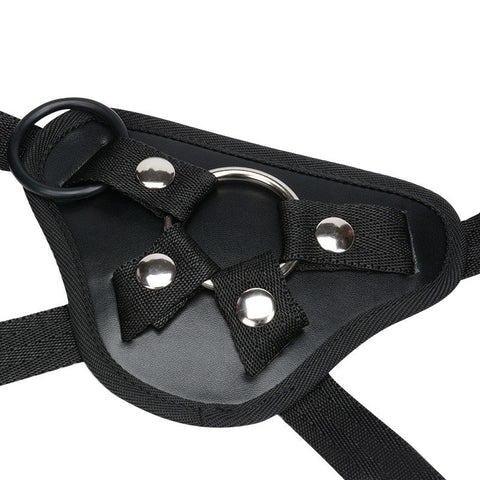 Faux Leather Lesbian Strap on Harness with Realistic Dildo Faux Leather Lesbian Strap on Harness with Realistic Dildo