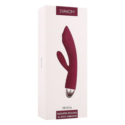 SVAKOM Trysta Rolling G-Spot Rabbit Vibrator - Rose SVAKOM Trysta Rolling G-Spot Rabbit Vibrator - Rose